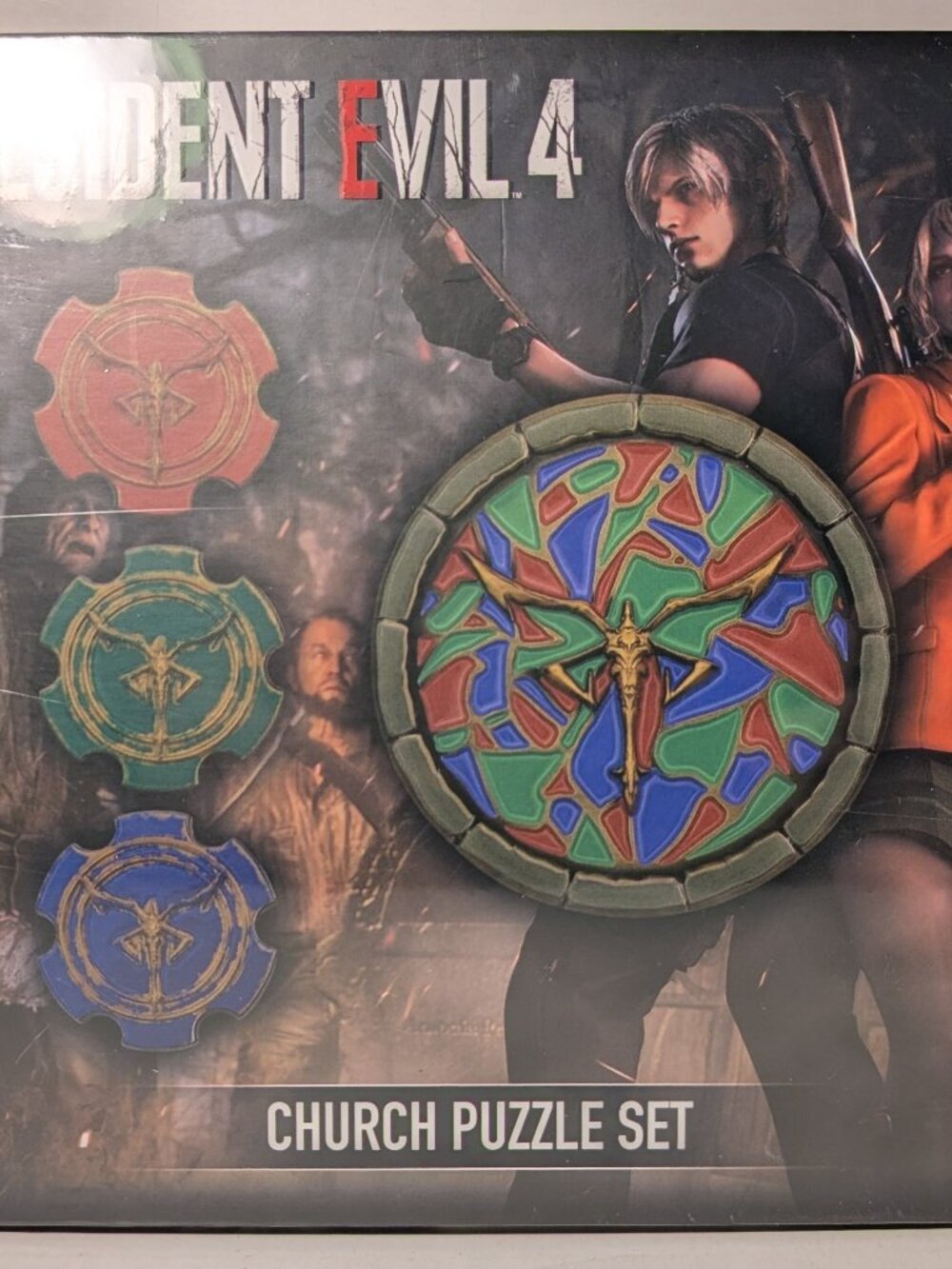 Resident Evil 4 Church Puzzle Medallions Set Of 4 Limited Edition Official Props